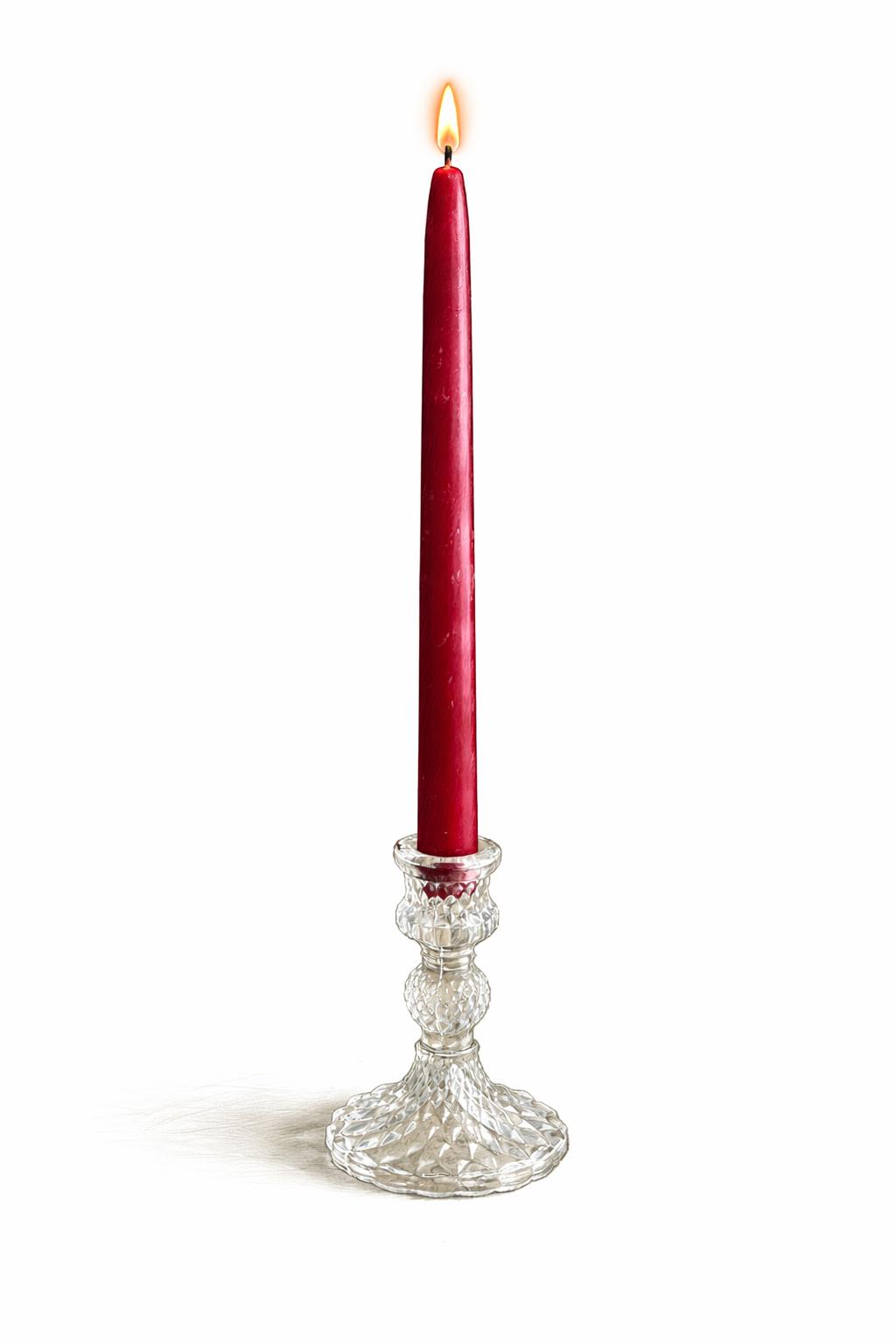 Vivienne_rubis 22  – Bougies coniques classiques